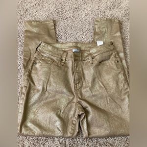 Chico Gold snake print Jean